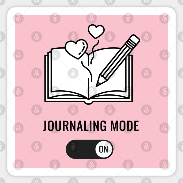 Journaling Mode Activated Sticker by enrynz